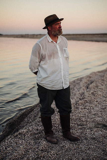 Portrait of Rob Goldstone for The Sunday Times Magazine by Adam Birkan