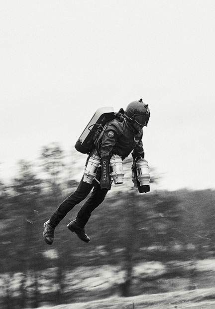 Portrait of Rob Goldstone for The Sunday Times Magazine by Adam Birkan
