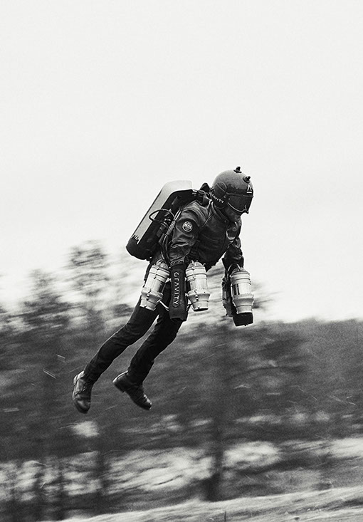 Portrait of Rob Goldstone for The Sunday Times Magazine by Adam Birkan