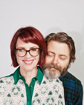 Megan Mullally and Nick Offerman